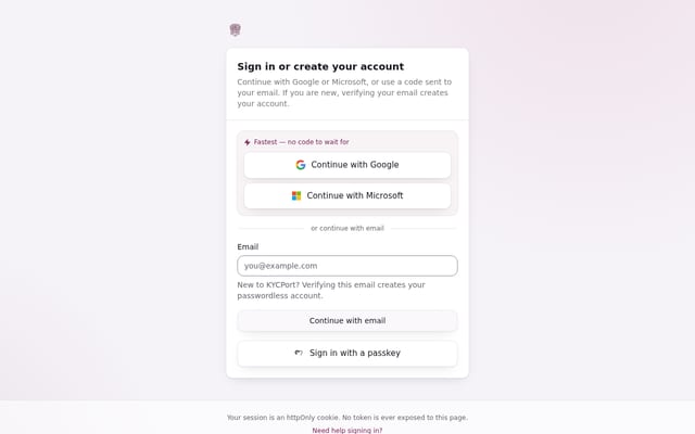 Screenshot of kycport.com