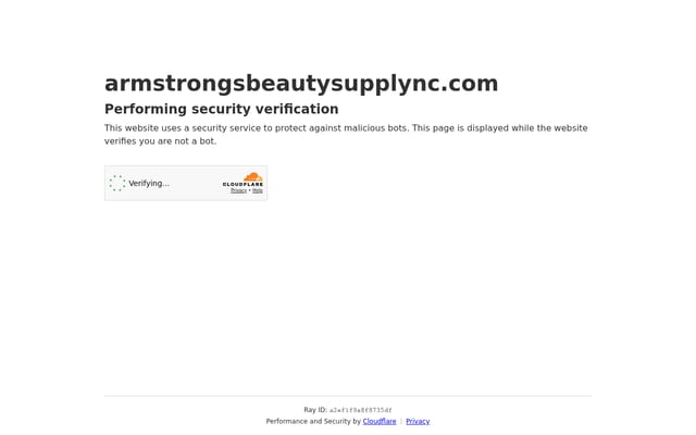 Screenshot of armstrongsbeautysupplync.com