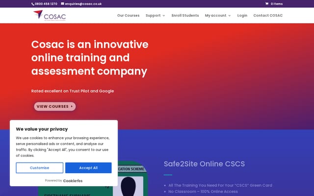 Screenshot of cosac.online