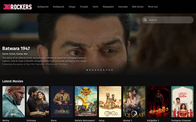Screenshot of jiorockers.one