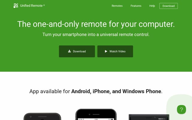 Screenshot of unifiedremote.com