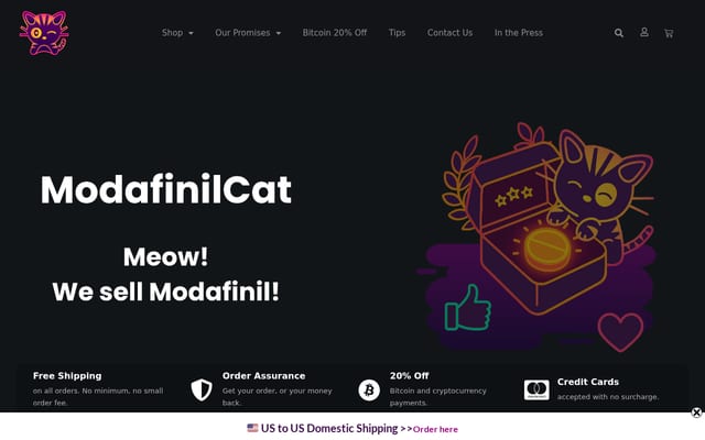 Screenshot of modafinilcat.com