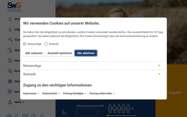 Screenshot of stw-ger.de