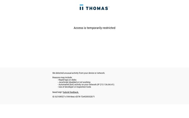 Screenshot of thomasnet.com