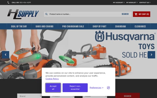 Screenshot of hlsproparts.com