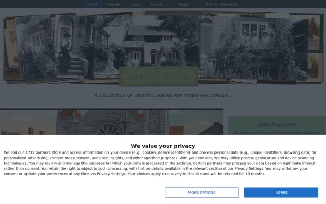 Screenshot of oldhousedreams.com