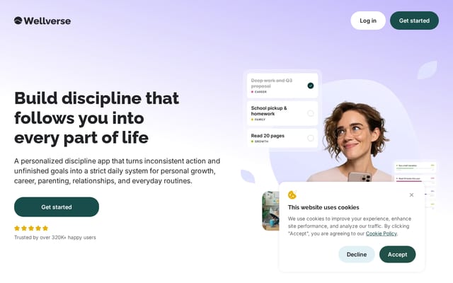 Screenshot of wellverse.app