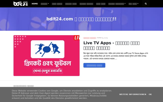 Screenshot of bdit24.com