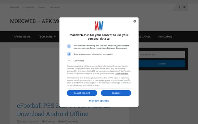 Screenshot of mokoweb.com