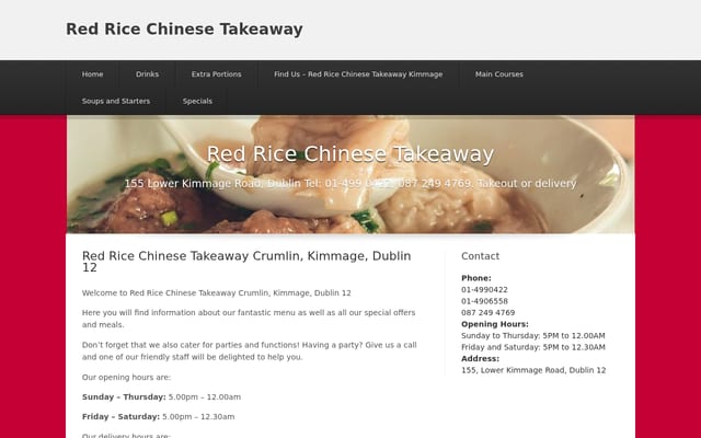Screenshot of redrice.ie