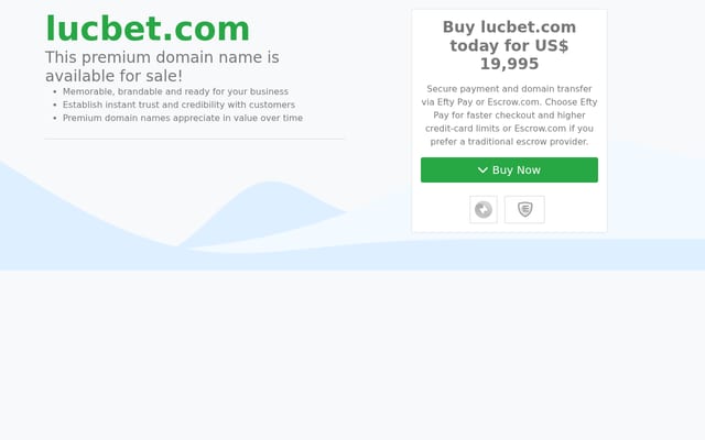 Screenshot of lucbet.com