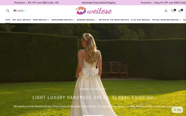 Screenshot of weitese.com
