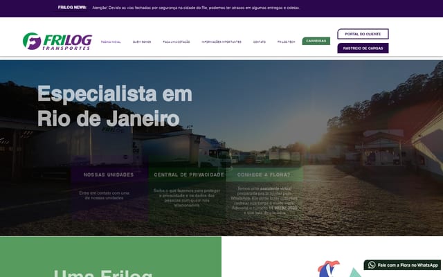 Screenshot of frilog.com.br