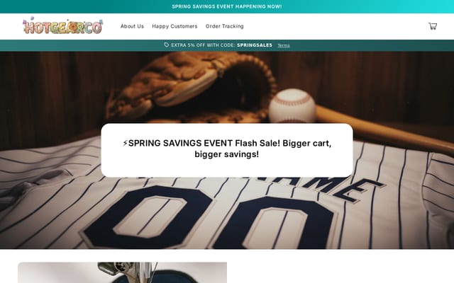 Screenshot of hotgearco.com