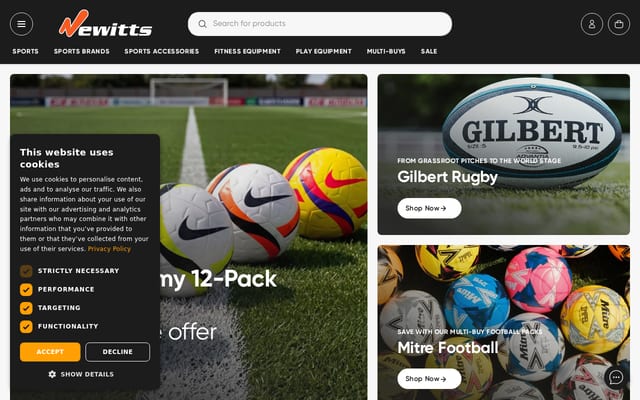 Screenshot of newitts.com