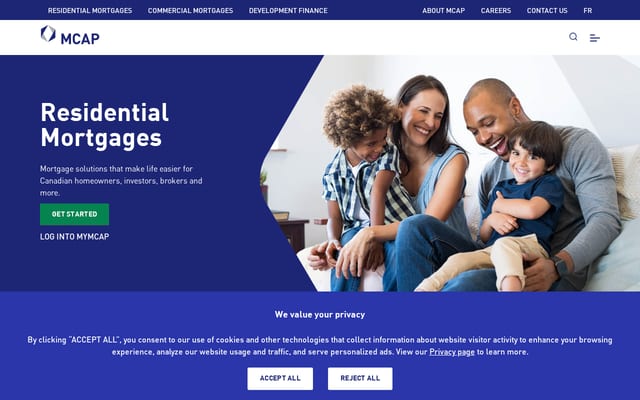 Screenshot of mcap.com