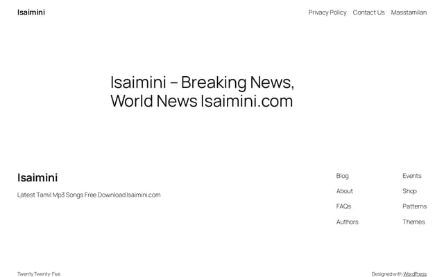 Screenshot of isaiminis.com