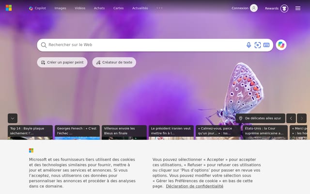 Screenshot of bing.com