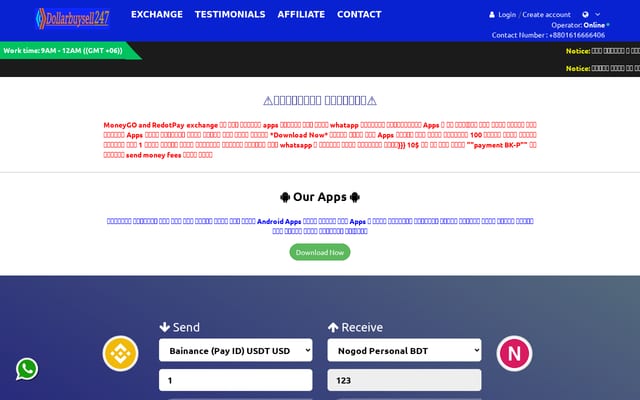 Screenshot of dollarbuysell247.com