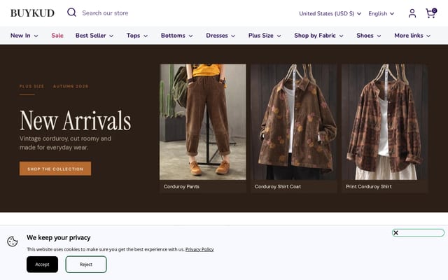 Screenshot of buykud.com