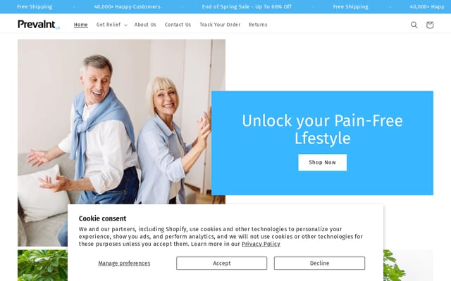 Screenshot of prevalnt.com