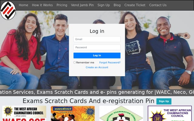 Screenshot of easygetpin.com