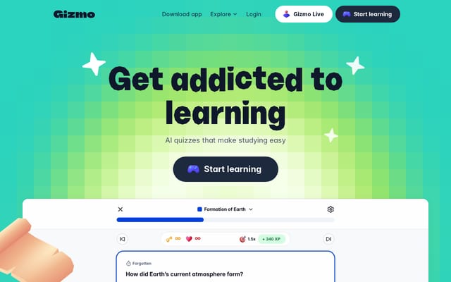 Screenshot of gizmo.ai