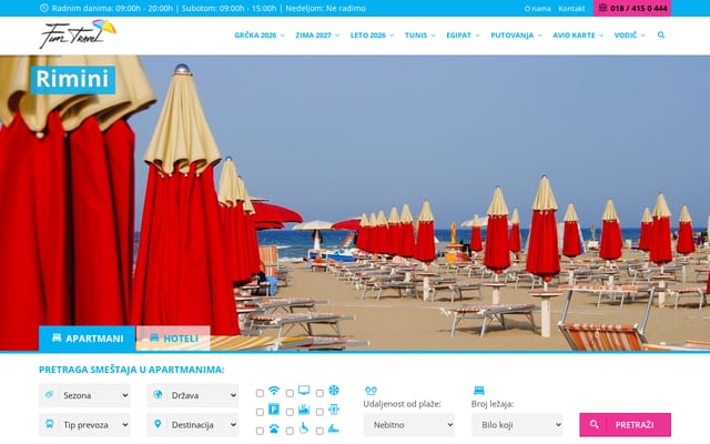 Screenshot of funtravelnis.rs