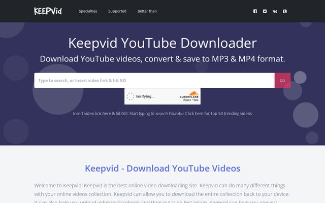 Screenshot of keepv.id