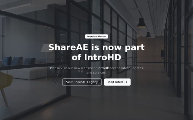 Screenshot of shareae.com