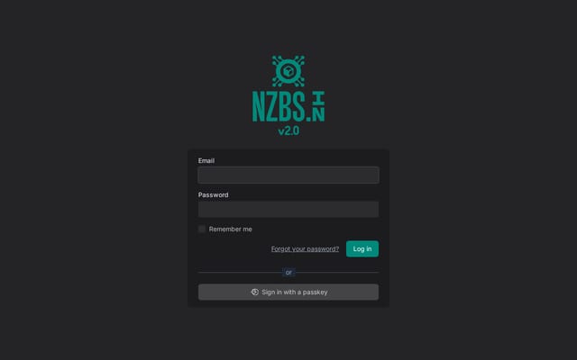 Screenshot of nzbs.in