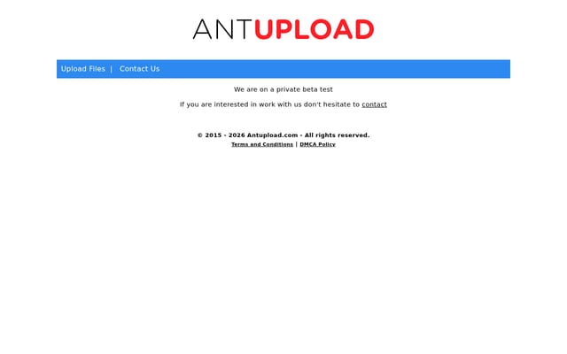 Screenshot of antupload.com