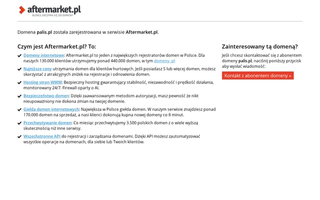 Screenshot of palis.pl