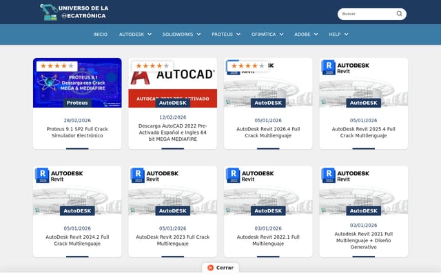 Screenshot of universodelamecatronica.com