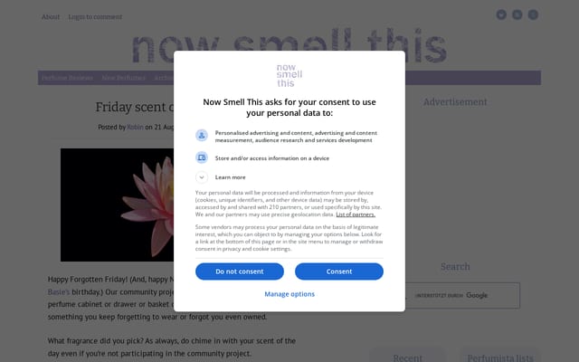 Screenshot of nstperfume.com