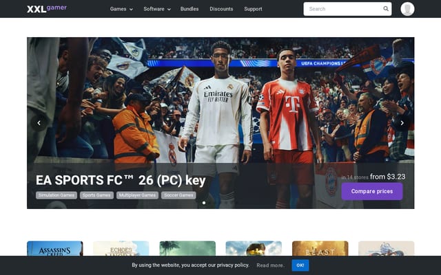 Screenshot of xxlgamer.com