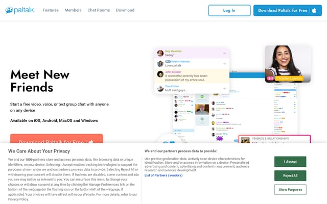 Screenshot of paltalk.com
