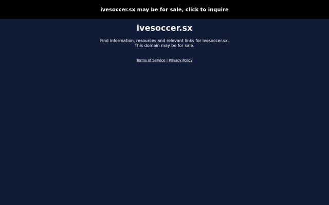 Screenshot of ivesoccer.sx