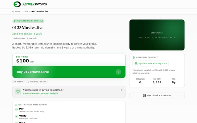 Screenshot of 0123movies.live