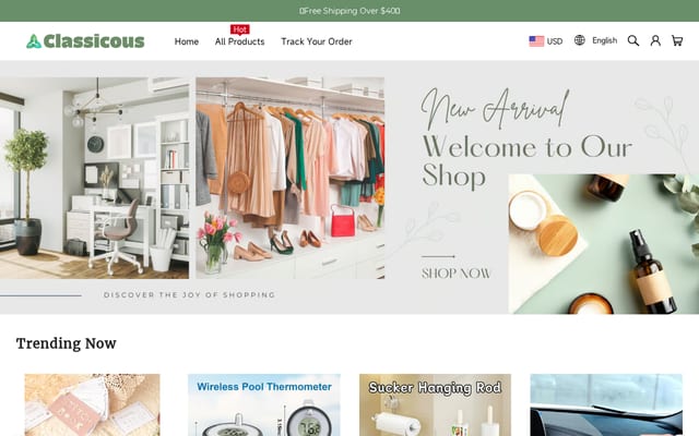 Screenshot of classicous.com