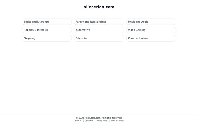 Screenshot of alleserien.com