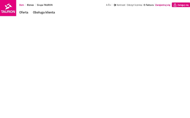 Screenshot of tauron.pl