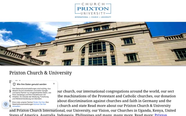 Screenshot of prixton.org