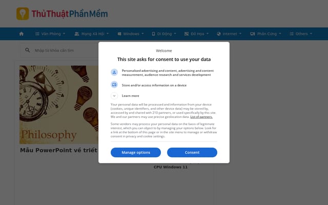 Screenshot of thuthuatphanmem.vn