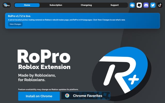 Screenshot of ropro.io
