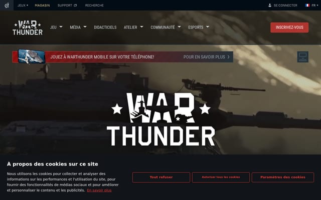 Screenshot of warthunder.com