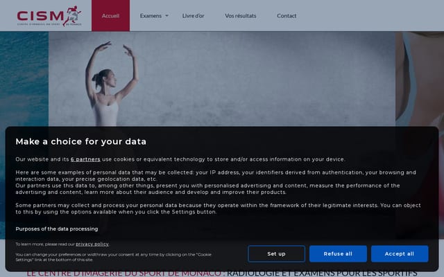 Screenshot of centre-imagerie-sport-monaco.com