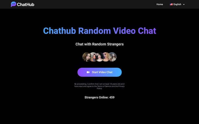 Screenshot of chathub.tv
