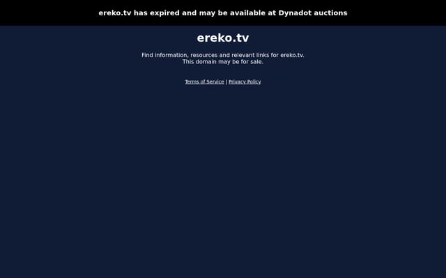 Screenshot of ereko.tv