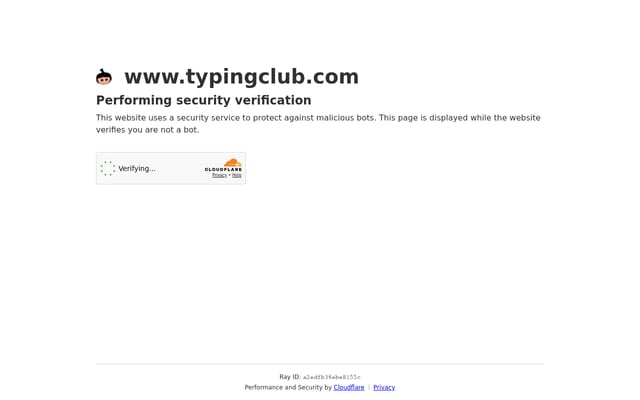 Screenshot of typingclub.com